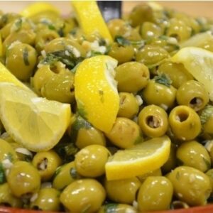 olijven met koriander knoflook